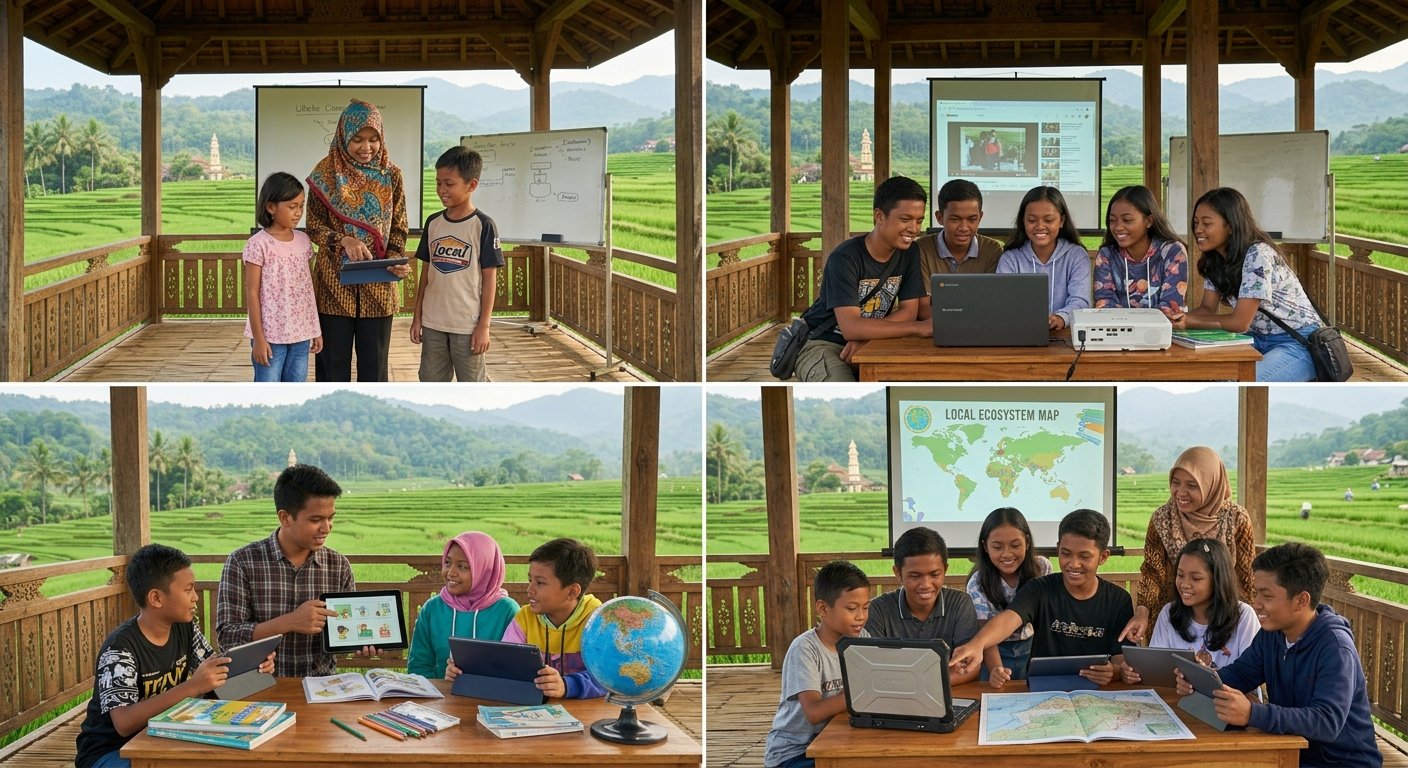 Suasana Belajar Teknologi Pedesaan